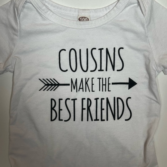 Toddler ‘Cousins Make the Best Friends' Onesie Size 3T - Picture 2 of 6
